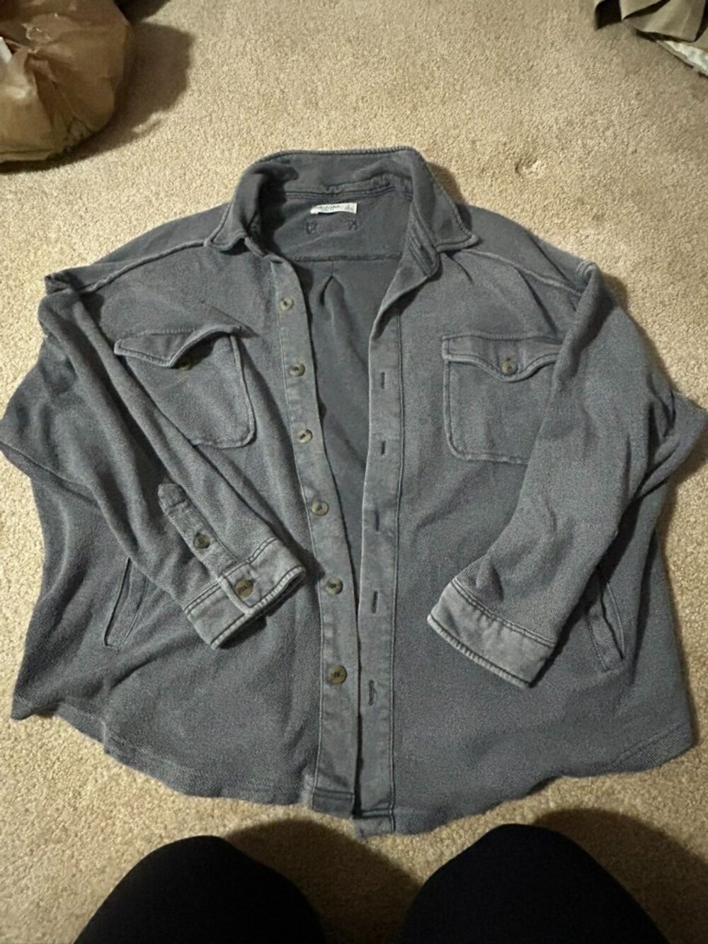 Women's Arizona Jean Co Long Sleeve Button Up  Large